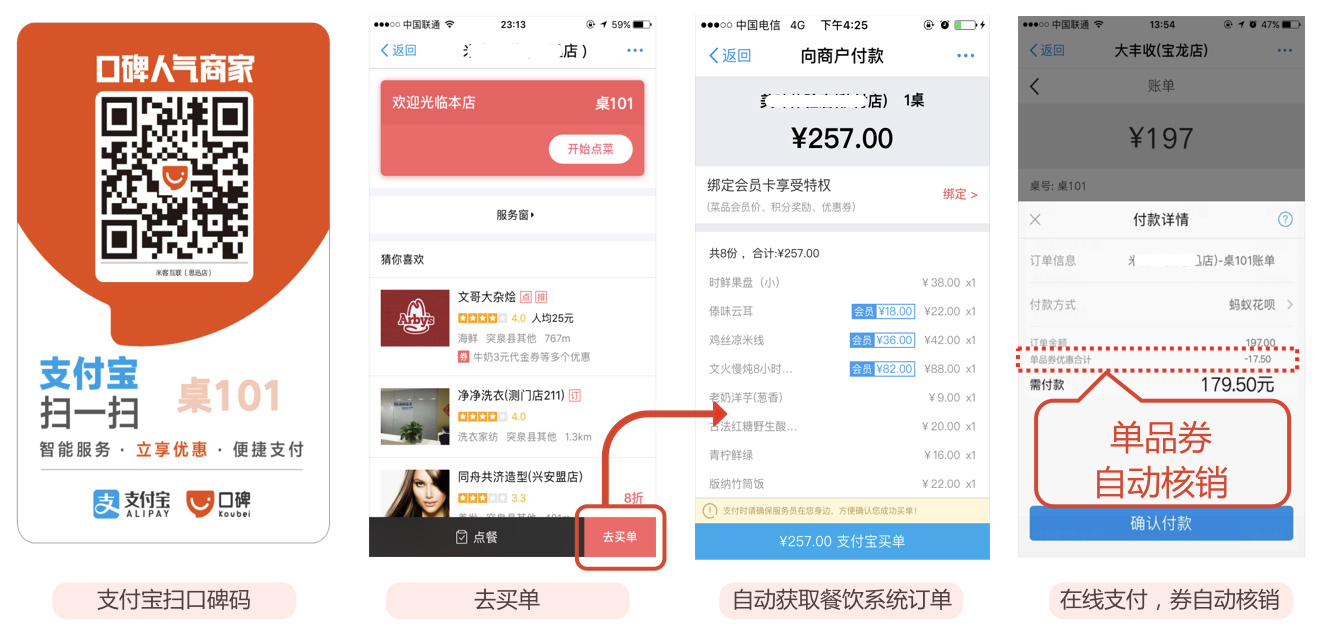 口碑推史上最快買單服務(wù)對賬、支付、開發(fā)票、優(yōu)惠抵扣一步到位|餐飲界
