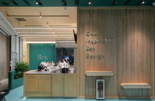 喜茶綠色店，將中國傳統(tǒng)茶文化融入空間設(shè)計(jì)