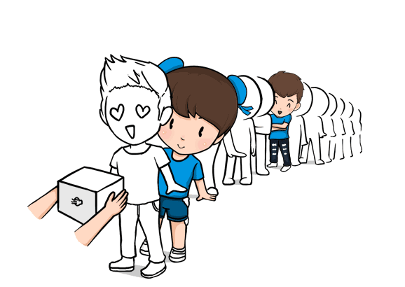 掛著“鮑師傅”招牌的網(wǎng)紅店，長長的隊(duì)里竟然有好多“托”